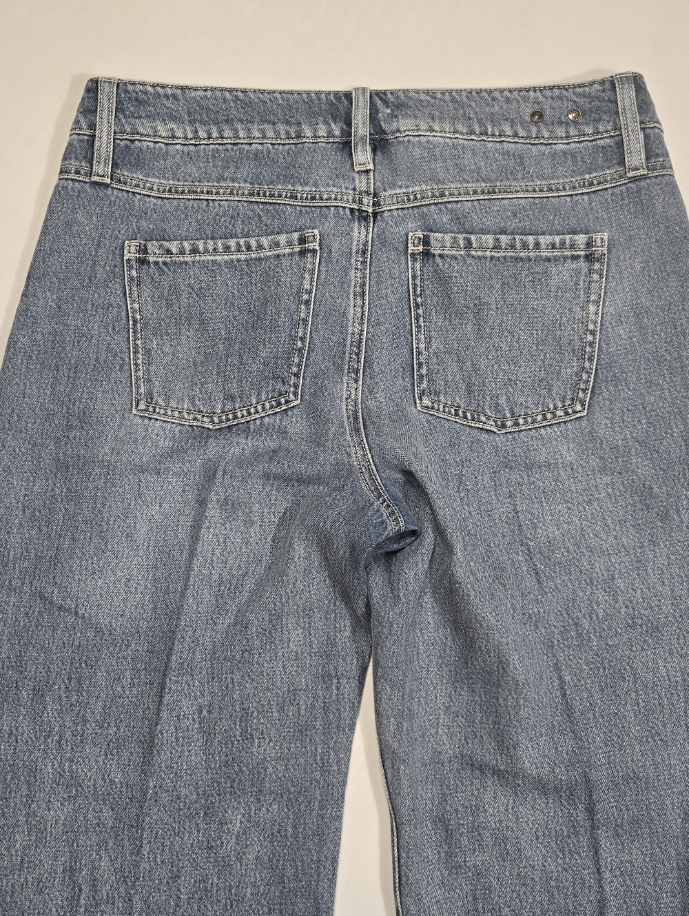 Cabi Wide Leg Jean Size 4 Ashbury Mid-rise Stretch Denim - Picture 10 of 13